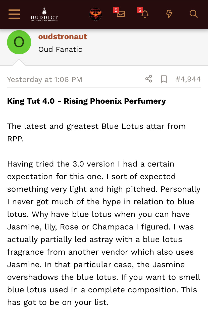Tutankhamun 4.0 Blue Lotus Attar 2023 **NEW BATCH