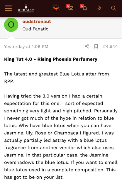 Tutankhamun 4.0 Blue Lotus Attar 2023 **NEW BATCH