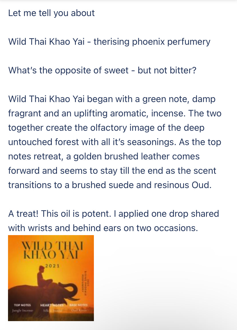 Wild Thai Khao Yai 2021 : Pure Wild Oud Oil