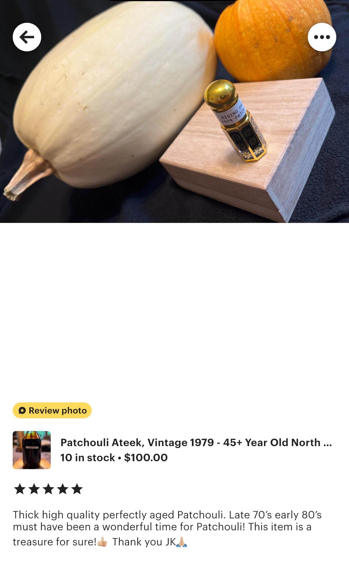 Patchouli Ateek 1979 - Old North Sumatra, Indonesia Royal Grade Pure Essential Oil