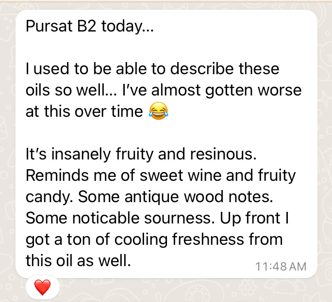 Pursat 2018 Batch 2: Pure Cambodian Organic Oud Oil