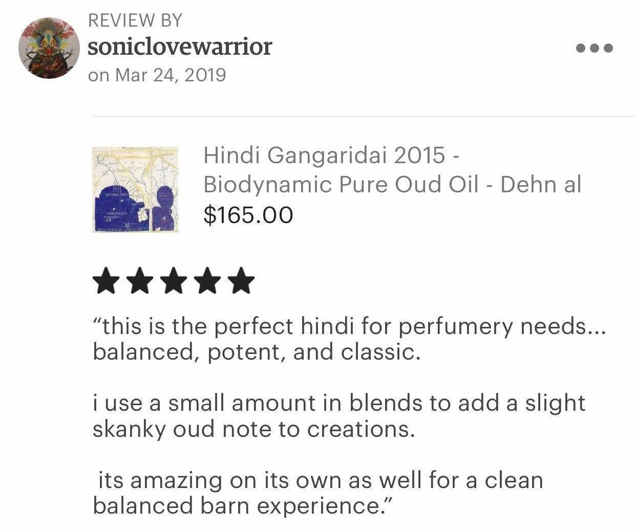 Hindi Gangaridai 2021 - Biodynamic Pure Oud Oil - Dehn al Oud - RisingPhoenixPerfumery.com