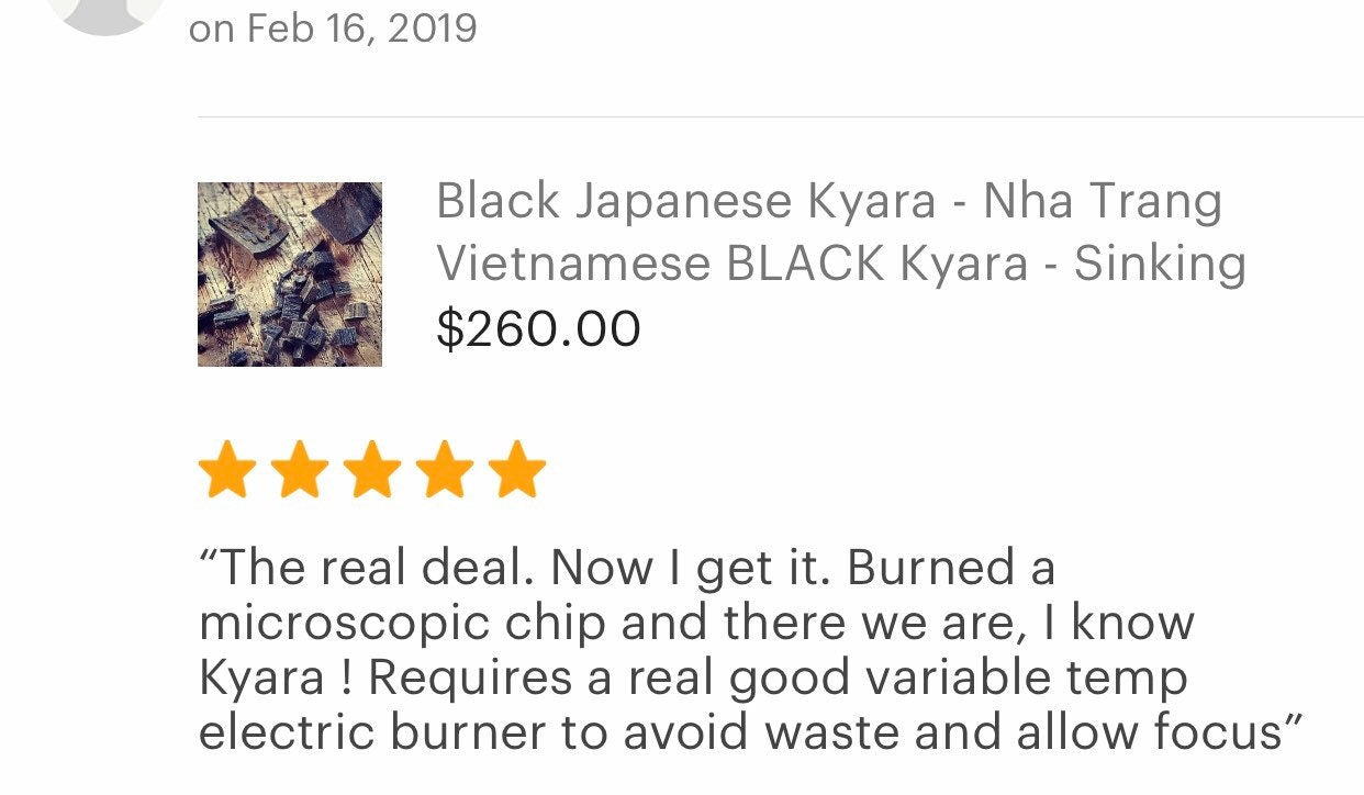 Black Japanese Kyara - Nha Trang Vietnamese BLACK Kyara - Sinking Bead Grade Quality Kynam **New 2020 Batch - RisingPhoenixPerfumery.com