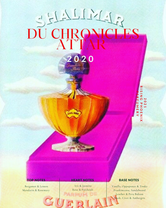 Shalimar du Chronicles Attar 2020 : Collaboration - The Perfume Chronicles and Rising Phoenix - Vintage Guerlain - RisingPhoenixPerfumery.com