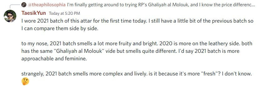 Ghaliya al Molouk 2021 : Precious Fragrance of the King - RisingPhoenixPerfumery.com