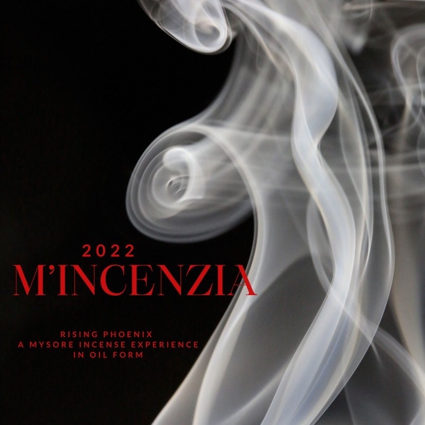 M'incenzia 2022  Special Reserve : The Scent of Burning Mysore Incense - Limited Edition Boxed and Numbered - RisingPhoenixPerfumery.com