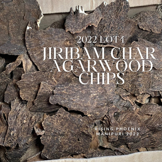 Jiribam Char 2022 Lot 4 - Larger/Thicker Pieces of Manipuri Agarwood - Bakhoor - Indian/Hindi Agarwood - RisingPhoenixPerfumery.com