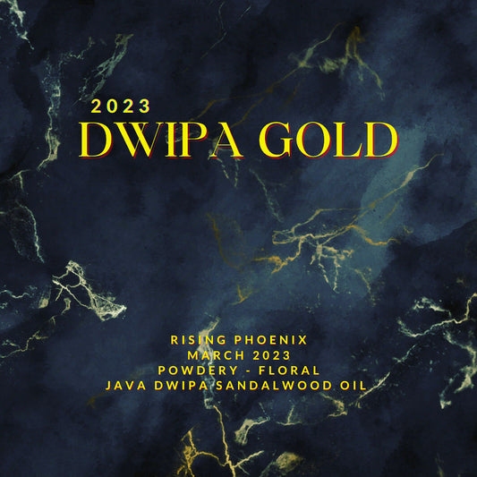 Dwipa Gold 2023 - A Very Floral and Powdery Pure Indonesian Sandalwood Oil - RisingPhoenixPerfumery.com