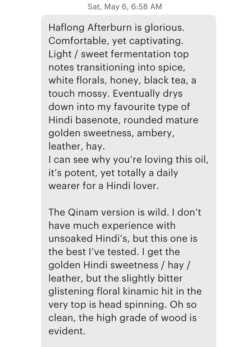 Haflong Qinam 2022 : Pure Haflong Assam Hindi Oud Oil - Pure Indian Dehn al Oudh - RisingPhoenixPerfumery.com