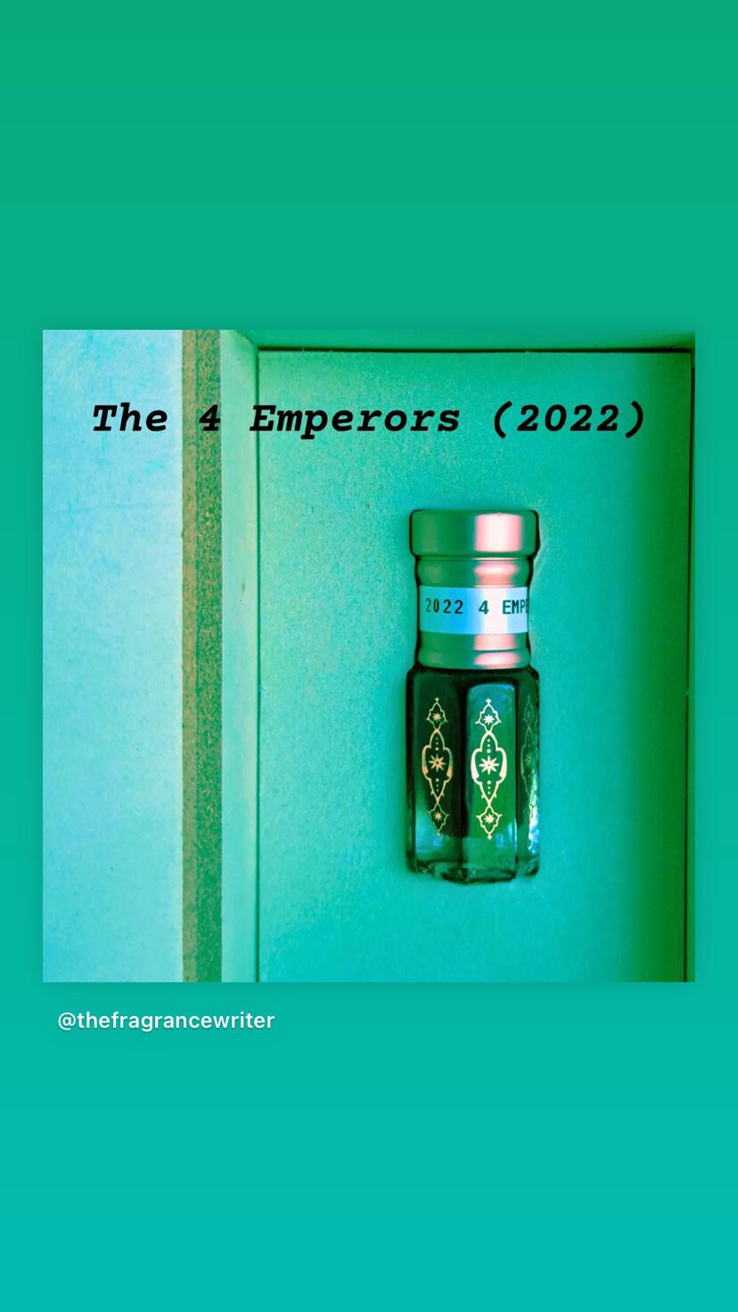 4 Emperors 2022 : Filippino - Sri Lankan - Indian - Hainan Co-Distilled Pure Oud Oil - Dehn al Oudh - RisingPhoenixPerfumery.com