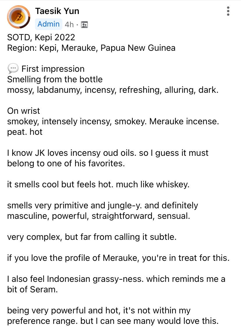 Kepi 2022 - Live Tree Filaria Indonesian Merauke/Meroke - Vacuum Distilled Series - Pure Dehn al Oudh - RisingPhoenixPerfumery.com