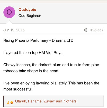 Dharma LTD 1992 - Vintage Wild Thai Subintegra Pure Oud Oil