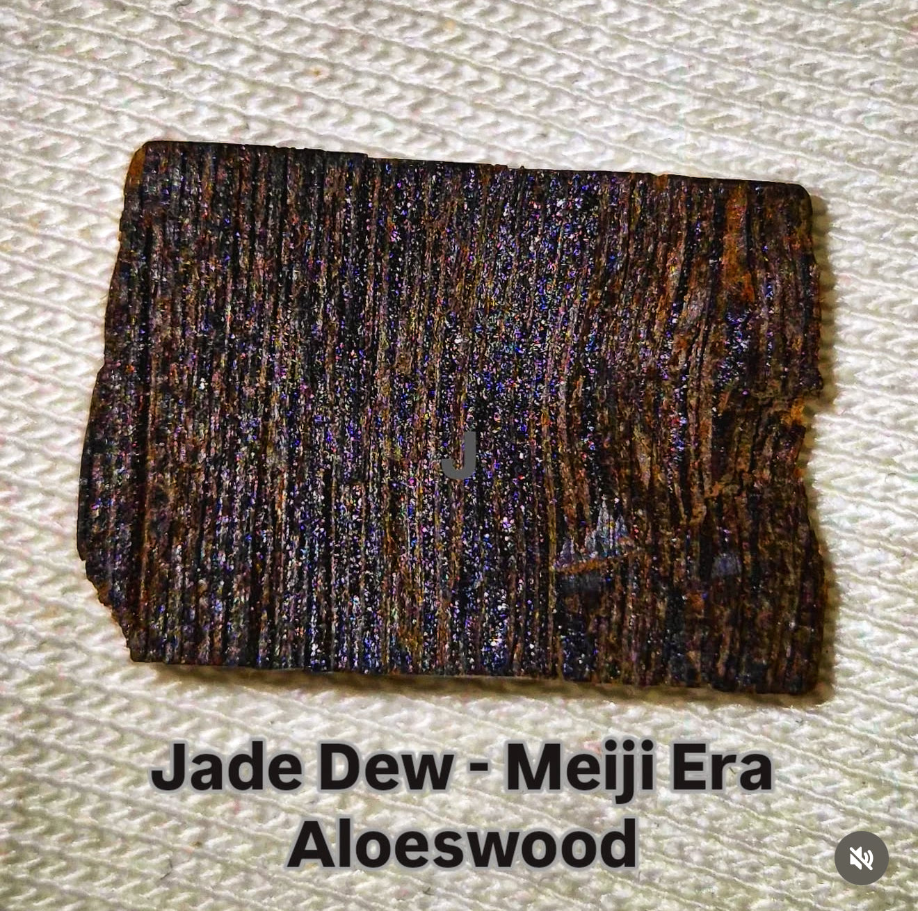 Jade Dew - 181g Meiji Log - Golden Triangle - Ateek Agarwood - Kynam - Kyara - (Korean: 비취이슬, Kanji: 翠露, Japanese: Midori Ro, English: Jade Dew)