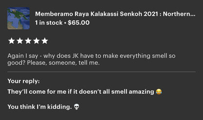 Memberamo Raya Kalakassi Senkoh 2021 : Northern Papua Incense Sticks - Incense Sticks - Indonesian Series