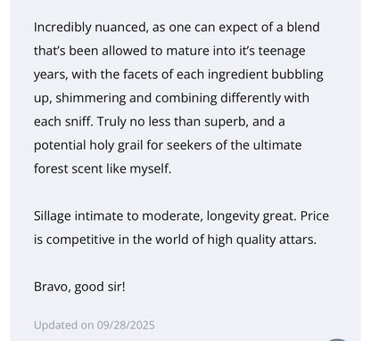 Dark Forest Attar 2012