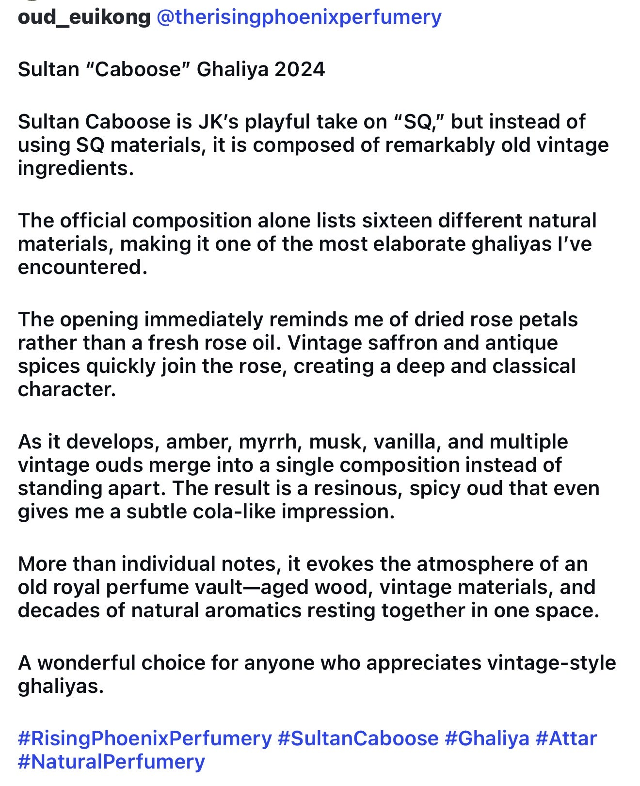Sultan "Caboose" Attar 2024 - a Delightful Ghaliya