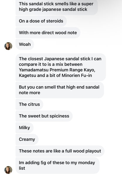 LaoShan Monkoh 2014 - a Pinnacle Mysore Sandalwood Senkoh Incense Sticks