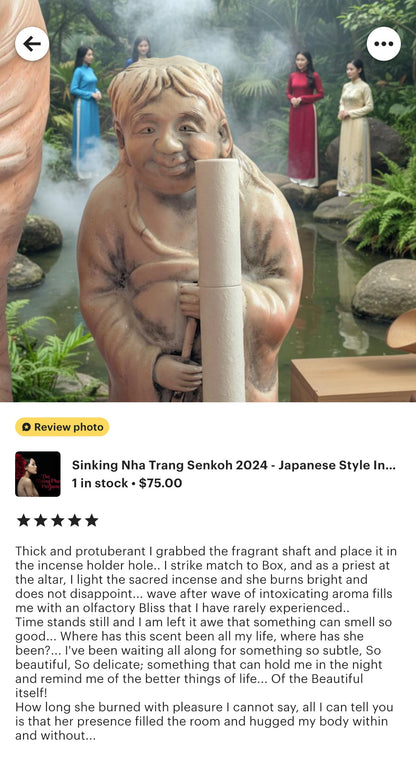 Sinking Nha Trang Senkoh 2024 - Japanese Style Incense Sticks - Long Sticks