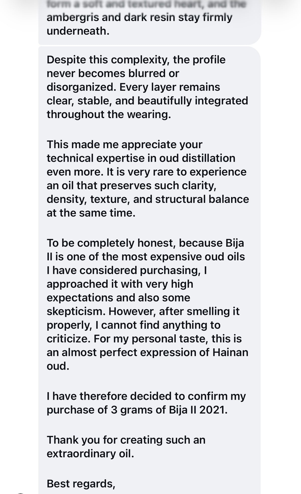 Bija II 2021 - Hainan Island - Pure Chinese Oud Oil