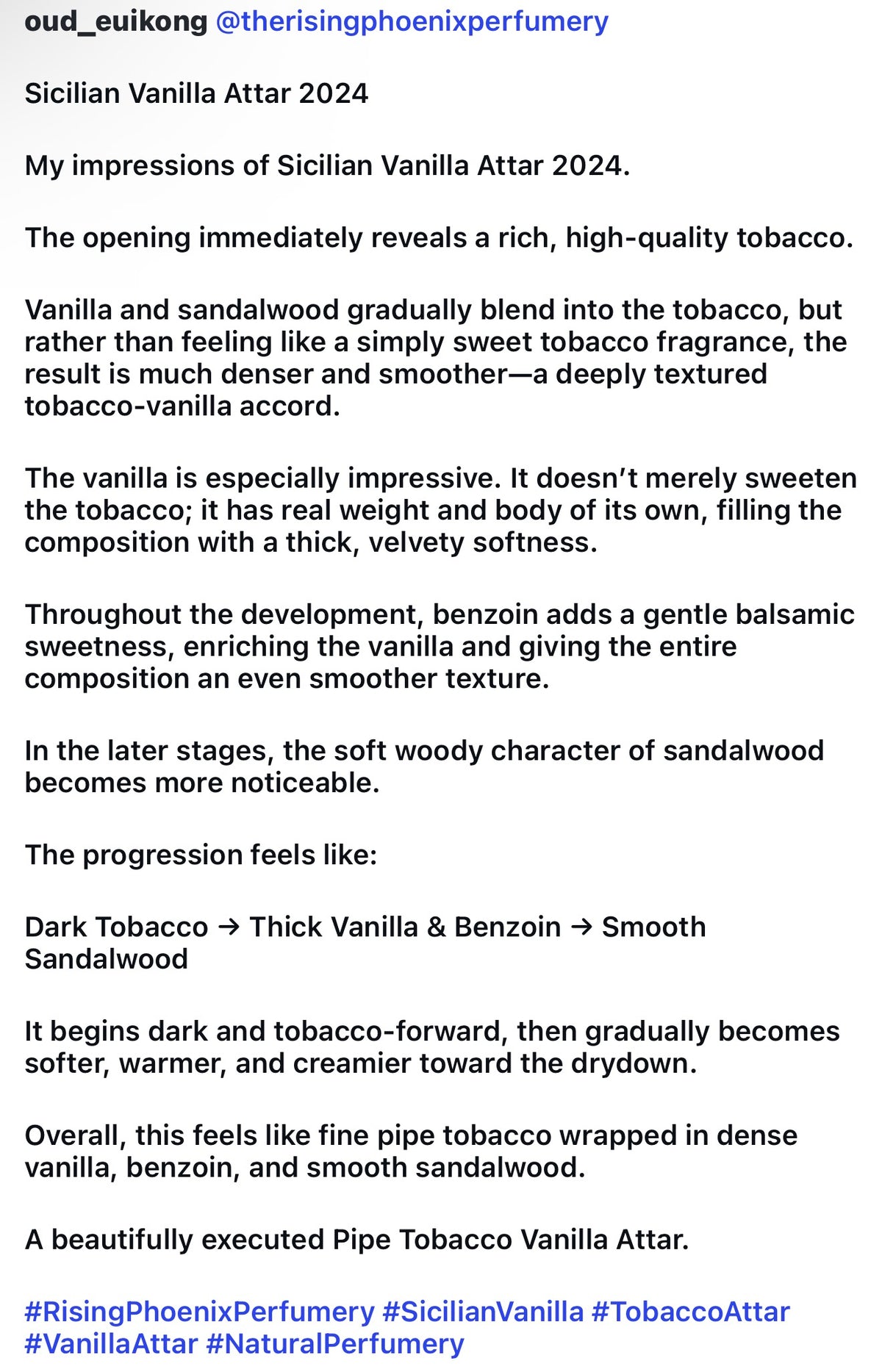 Sicilian Vanilla Attar 2024