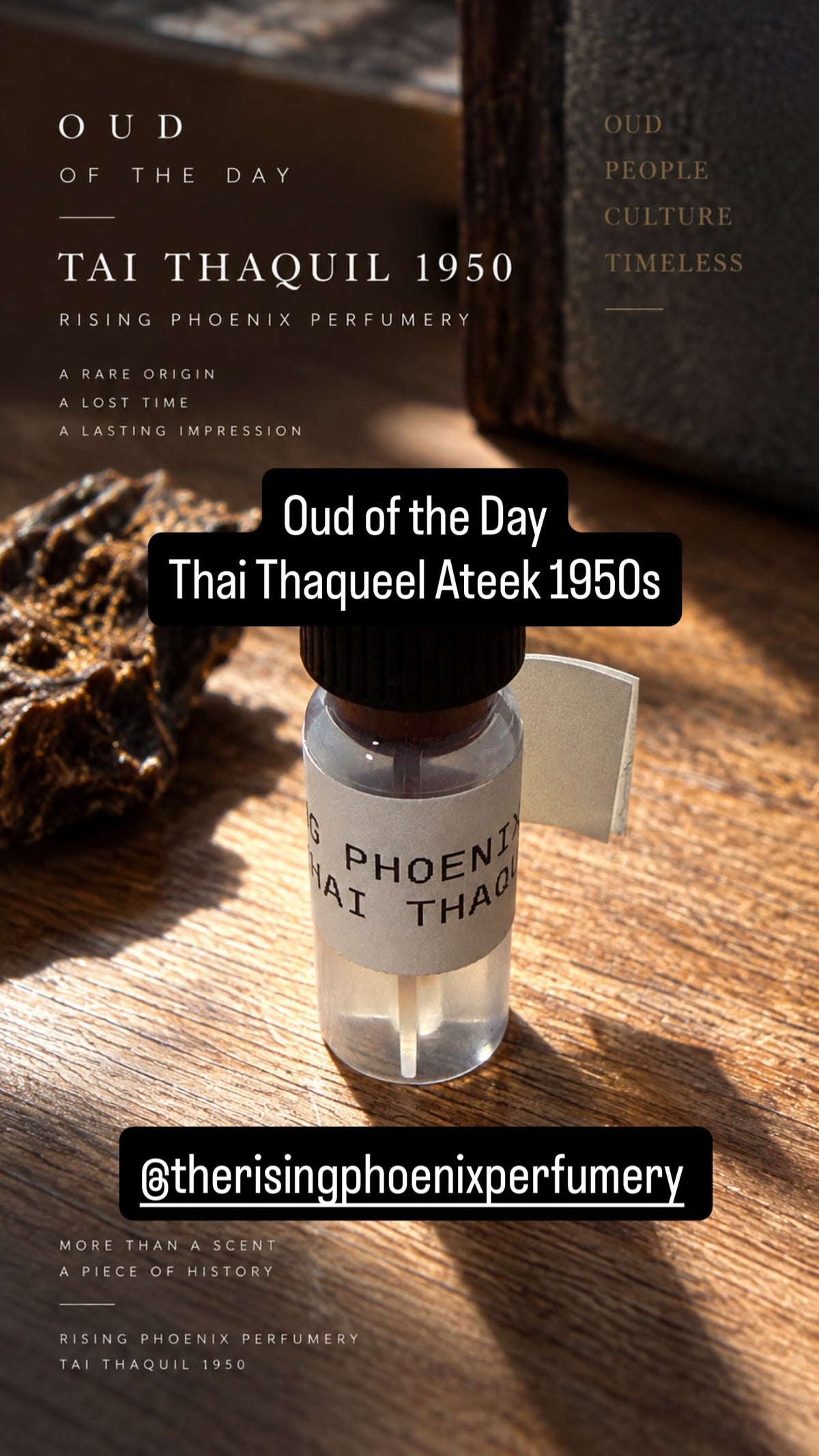Thai Thaqueel Ateek 1950's - Trat / Phnum Samkoh / Pursat Border - Pure Artisan Thai / Cambodi Oud Oil - Dehn al Oud