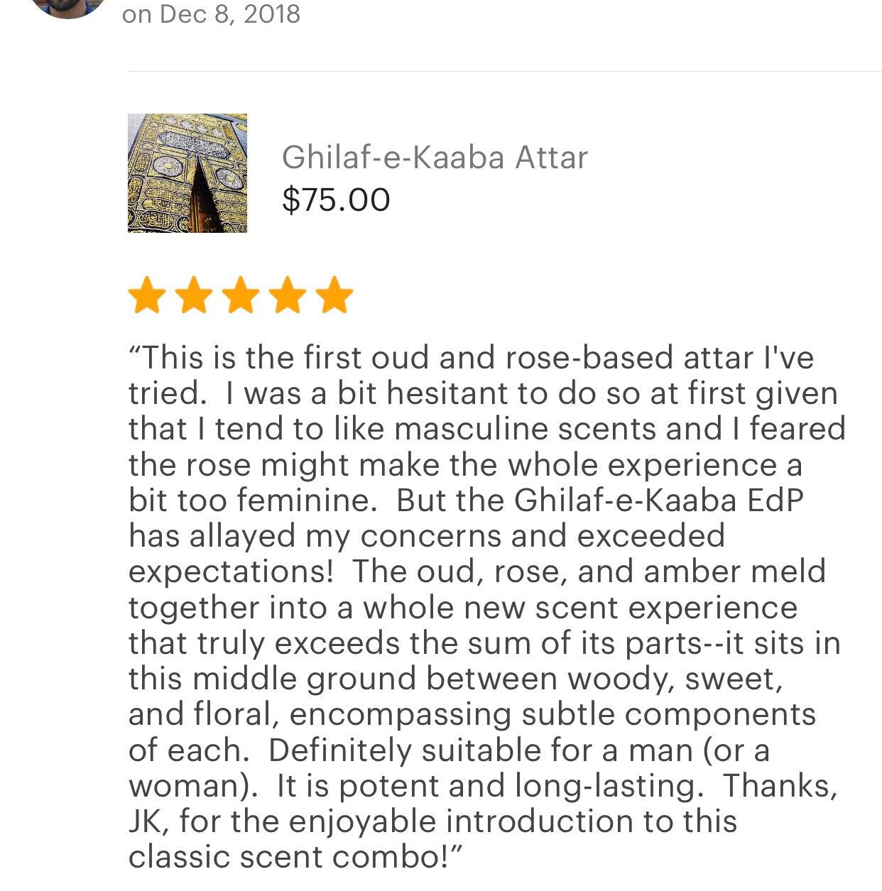 Ghilaf-e-Kaaba Attar - RisingPhoenixPerfumery.com