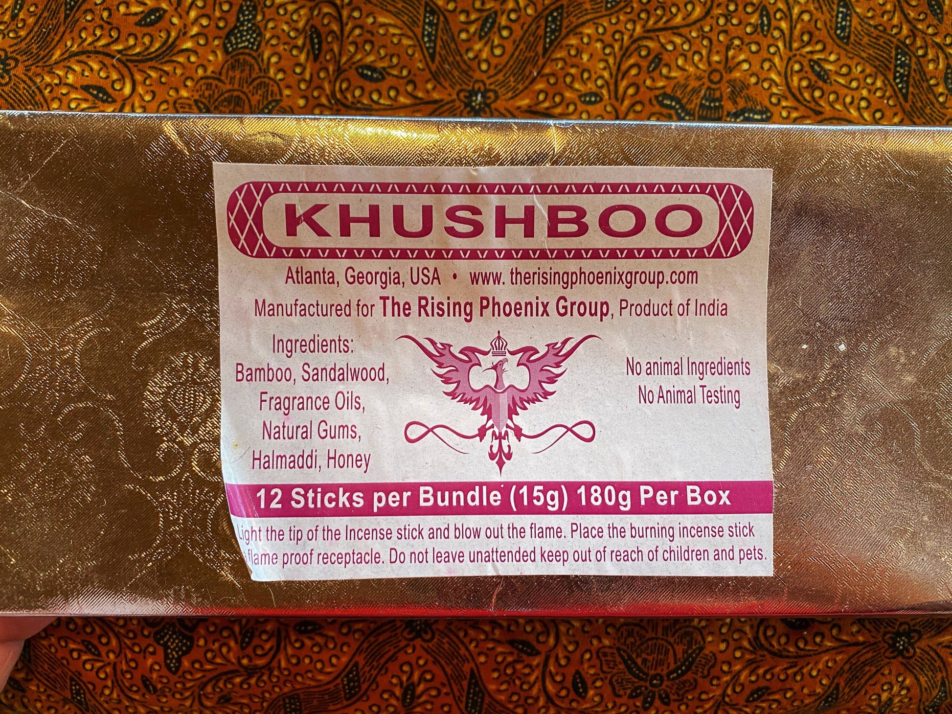 Khushboo Agarbatti - A Distinctive Indian Masala Incense Stick - RisingPhoenixPerfumery.com