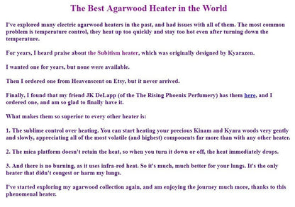Subitism Burner Pack - The BEST Electric Incense Heater on the Internet! Oak/Yakisugi Finish - Japanese/Kodo Style - Rising Phoenix - RisingPhoenixPerfumery.com