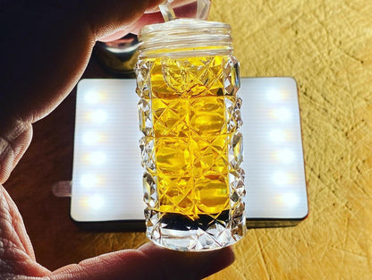 Musk and A-Gris Attar 2018 : Elegantly Encapsulated in a One of a Kind 19th Century Victorian Ground Glass Perfume Bottle. 13.2g of Oil - RisingPhoenixPerfumery.com