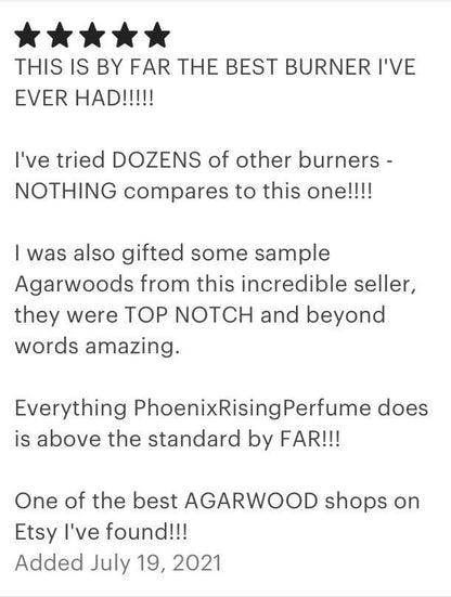 Subitism Burner Pack - The BEST Electric Incense Heater on the Internet! Oak/Yakisugi Finish - Japanese/Kodo Style - Rising Phoenix - RisingPhoenixPerfumery.com