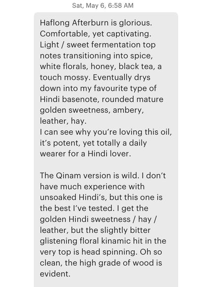 Haflong Qinam 2022 : Pure Haflong Assam Hindi Oud Oil - Pure Indian Dehn al Oudh - RisingPhoenixPerfumery.com