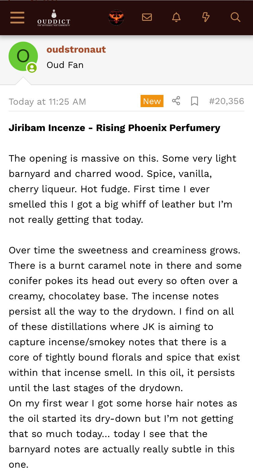 Jiribam Incenze 2019 - Manipuri Hindi Pure Indian Oud Oil - Traditional Deg Series - RisingPhoenixPerfumery.com