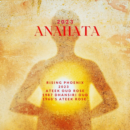 2023 Anahata Ateek : New Attar - Vintage Oud and Rose Oil - Heart Chakra - Hindi Nagaland Dehn al Oudh - Rising Phoenix Perfumery - RisingPhoenixPerfumery.com